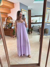 Cargar imagen en el visor de la galería, OTILIA - Maxi vestido lila tirantes