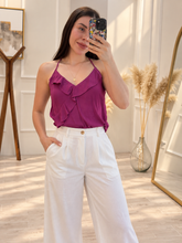 Cargar imagen en el visor de la galería, DAMIANA - Blusa tirantes magenta
