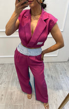 Cargar imagen en el visor de la galería, CIBELES - Set blusa y pantalon fucsia