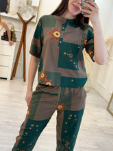 Cargar imagen en el visor de la galería, FLEUR - Set pantalon y blusa estampado
