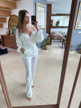 Cargar imagen en el visor de la galería, ALIYAH - Set blusa y pantalon blanco