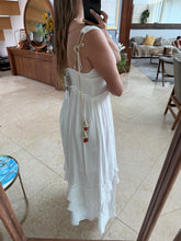 Cargar imagen en el visor de la galería, MALIA - Maxi vestido blanco sin mangas