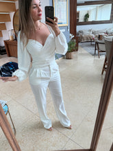 Cargar imagen en el visor de la galería, ALIYAH - Set blusa y pantalon blanco