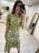 Cargar imagen en el visor de la galería, LEYRE - Maxi vestido verde floral