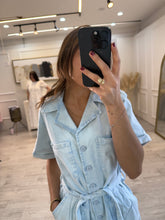 Cargar imagen en el visor de la galería, MARIGOLD - Palazzo azul claro