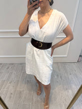 Cargar imagen en el visor de la galería, AFRA - Vestido corto blanco