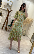Cargar imagen en el visor de la galería, LEYRE - Maxi vestido verde floral