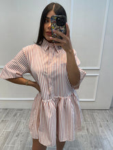Cargar imagen en el visor de la galería, ELFRIDA - Vestido corto rayas