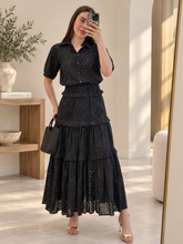 Cargar imagen en el visor de la galería, ARIADNA - Maxi vestido negro