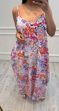 Cargar imagen en el visor de la galería, DEMETRIA - Maxi vestido floral tirantes