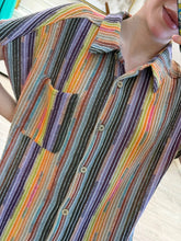 Cargar imagen en el visor de la galería, JUANA - Camisa rayas multicolor