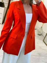 Cargar imagen en el visor de la galería, JOHARI - Blazer naranja