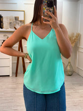 Cargar imagen en el visor de la galería, COCO - Blusa turquesa tirantes