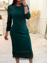Cargar imagen en el visor de la galería, MEGAN - Maxi vestido verde botella