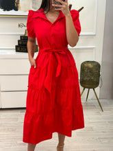 Cargar imagen en el visor de la galería, LUNA - Maxi vestido rojo
