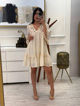 Cargar imagen en el visor de la galería, GENESIS - Vestido corto avena