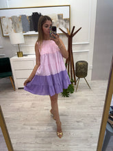 Cargar imagen en el visor de la galería, ELBA - Vestido corto bicolor