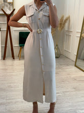 Cargar imagen en el visor de la galería, SLOANE - Maxi vestido avena