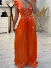 Cargar imagen en el visor de la galería, THAIS - Maxi vestido naranja