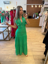 Cargar imagen en el visor de la galería, LYLA - Maxi vestido verde