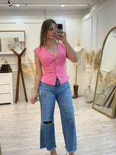 Cargar imagen en el visor de la galería, GERARDA - Blusa rosa sin mangas