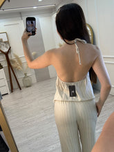Cargar imagen en el visor de la galería, CHIARA - Set pantalon y blusa avena