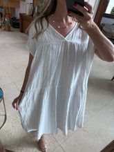 Cargar imagen en el visor de la galería, ALICIA - Vestido corto blanco