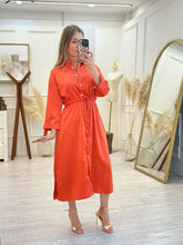 Cargar imagen en el visor de la galería, GIULIANA - Vestido midi camisero