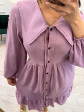 Cargar imagen en el visor de la galería, NORMA - Vestido midi lila
