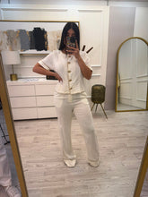 Cargar imagen en el visor de la galería, ELISE - Set pantalon y blusa hueso