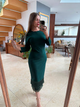 Cargar imagen en el visor de la galería, ANYA - Maxi vestido verde manga larga
