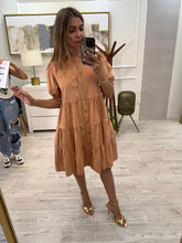 Cargar imagen en el visor de la galería, MALALA - Vestido corto canela