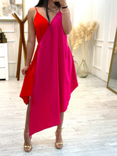 Cargar imagen en el visor de la galería, HAZEL - Vestido corto bicolor