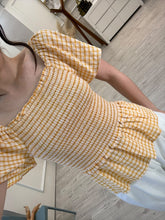 Cargar imagen en el visor de la galería, CAROL - Blusa campesina cuadros