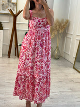 Cargar imagen en el visor de la galería, CAROLA - Maxi vestido estampado