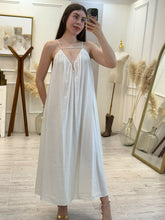 Cargar imagen en el visor de la galería, JESSIE - Maxi vestido blanco tirantes