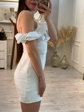 Cargar imagen en el visor de la galería, CANDY - Vestido corto blanco tirantes