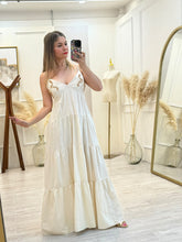 Cargar imagen en el visor de la galería, SAMARA - Maxi vestido avena tirantes