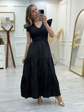 Cargar imagen en el visor de la galería, ASPEN - Maxi vestido negro