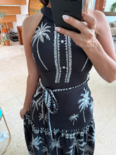 Cargar imagen en el visor de la galería, FARAH - Maxi vestido estampado palmas