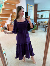 Cargar imagen en el visor de la galería, FLORENCE - Maxi vestido morado