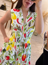 Cargar imagen en el visor de la galería, ELODIE - Maxi vestido blanco estampado