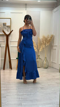 Cargar imagen en el visor de la galería, JOELLE - Maxi vestido azul