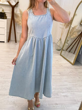 Cargar imagen en el visor de la galería, AELIANA - Vestido midi azul