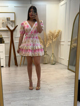 Cargar imagen en el visor de la galería, CLAUDINE - Vestido corto floral