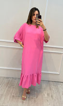 Cargar imagen en el visor de la galería, MELANIE - Vestido midi rosa