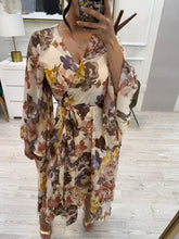 Cargar imagen en el visor de la galería, OLGA - Maxi vestido estampado calido