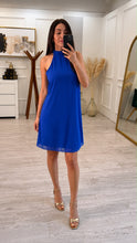 Cargar imagen en el visor de la galería, POLETTE - Vestido corto azul rey
