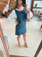 Cargar imagen en el visor de la galería, GERMANA - Vestido corto denim