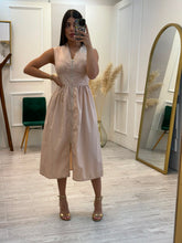 Cargar imagen en el visor de la galería, FIONA - Maxi vestido beige
